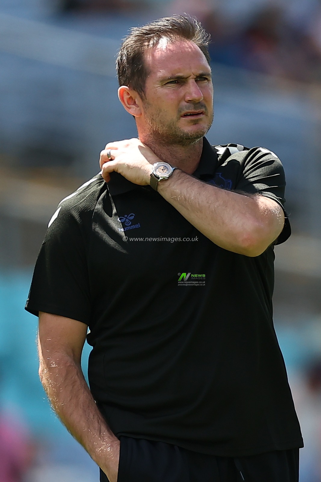 Everton coach Frank Lampard looks on prior to the Sydney Super Cup match Celtic vs Everton at Accor Stadium, Sydney, Australia, 20th November 2022

(Photo by Patrick Hoelscher/News Images)