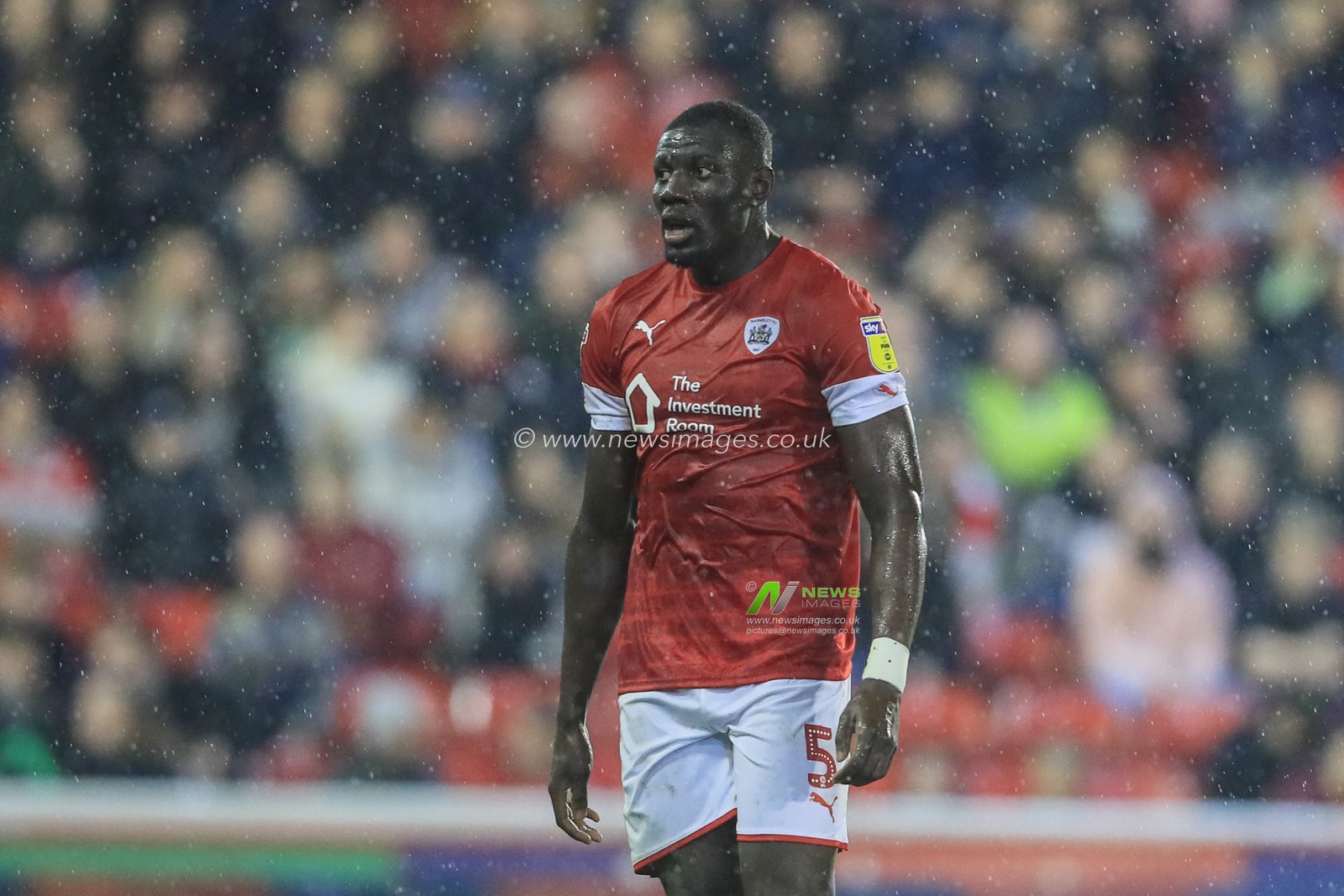 1st November 2019, Oakwell, Barnsley, England; Sky Bet Championship, Barnsley v Bristol City : Bambo Diaby (5) of Barnsley during the game

Credit: Mark Cosgrove/News Images