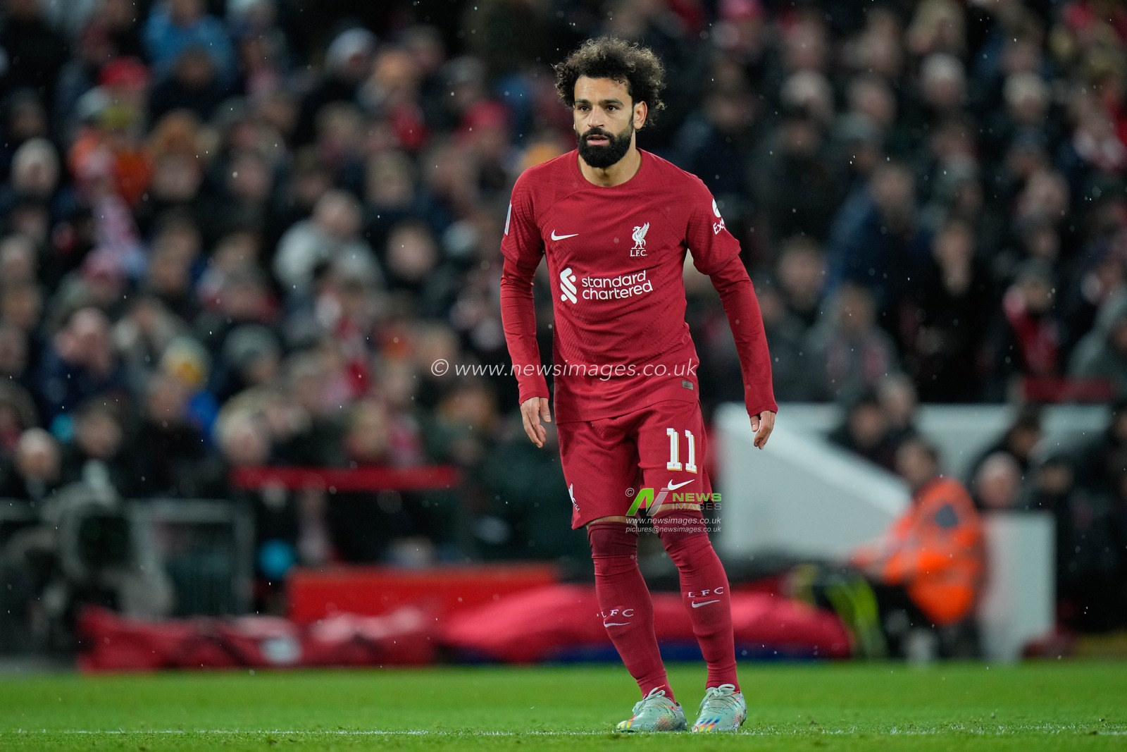 Mohamed Salah #11 of Liverpool during the Emirates FA Cup Third Round match Liverpool vs Wolverhampton Wanderers at Anfield, Liverpool, United Kingdom, 7th January 2023

(Photo by Steve Flynn/News Images)