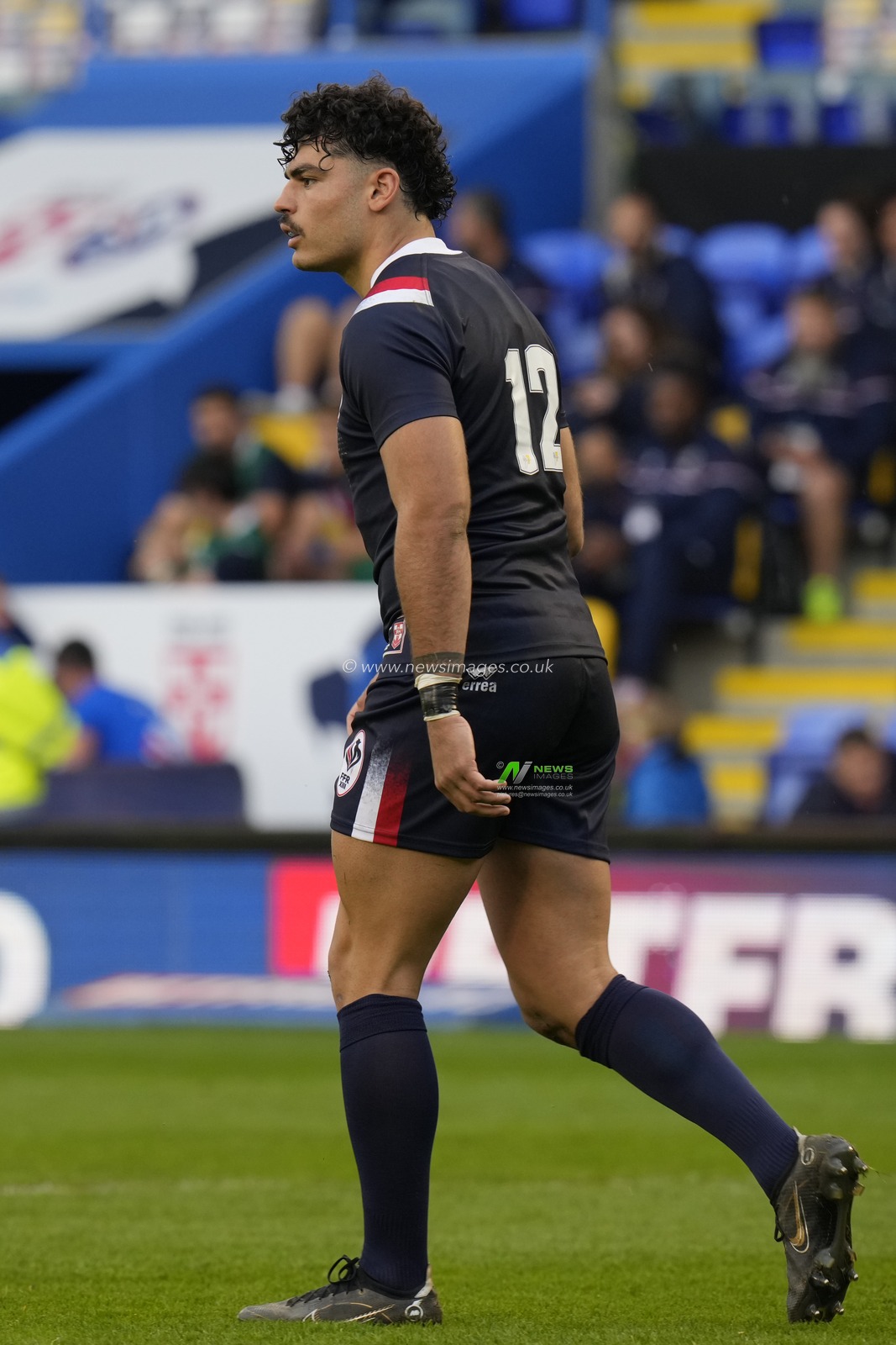 Mathieu Cozza #12 of France during the Mid Season International match England vs France at Halliwell Jones Stadium, Warrington, United Kingdom, 29th April 2023

(Photo by Steve Flynn/News Images)