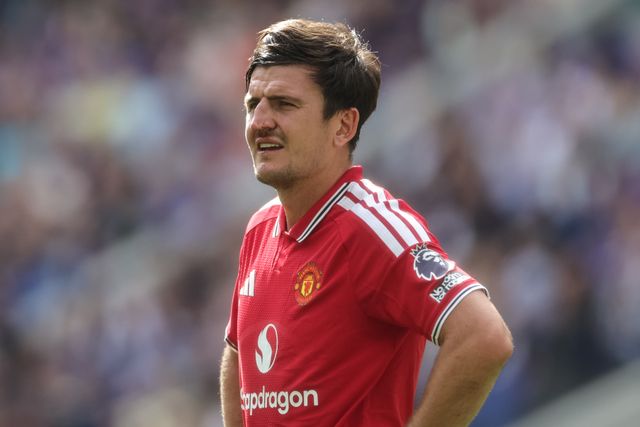 Harry Maguire of Manchester United during the Premier League match Everton vs Manchester United at Hill Dickinson Stadium, Liverpool, United Kingdom on 06 September 2026

(Photo by Mark Cosgrove/News Images)