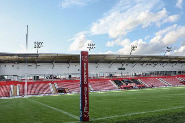 A general view of The Leigh Sports Village during the Betfred Super League Round 26 match Leigh Leopards vs St Helens at Leigh Sports Village, Leigh, United Kingdom, 12th September 2025

(Photo by Mark Cosgrove/News Images)