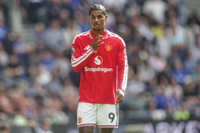 Marcus Rashford of Manchester United during the Premier League match Everton vs Manchester United at Hill Dickinson Stadium, Liverpool, United Kingdom on 06 September 2026

(Photo by Mark Cosgrove/News Images)