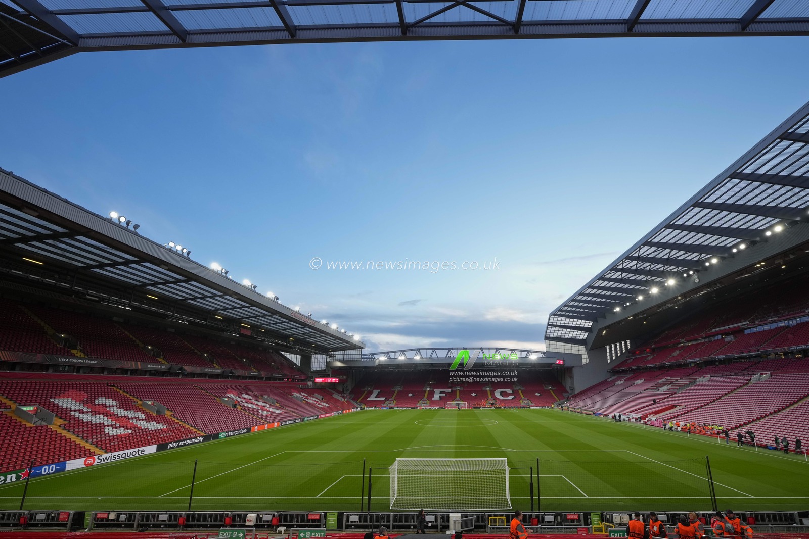A general view of Anfield Stadium, home of Liverpool before the UEFA Europa League match Liverpool vs Toulouse at Anfield, Liverpool, United Kingdom, 26th October 2023

(Photo by Steve Flynn/News Images)