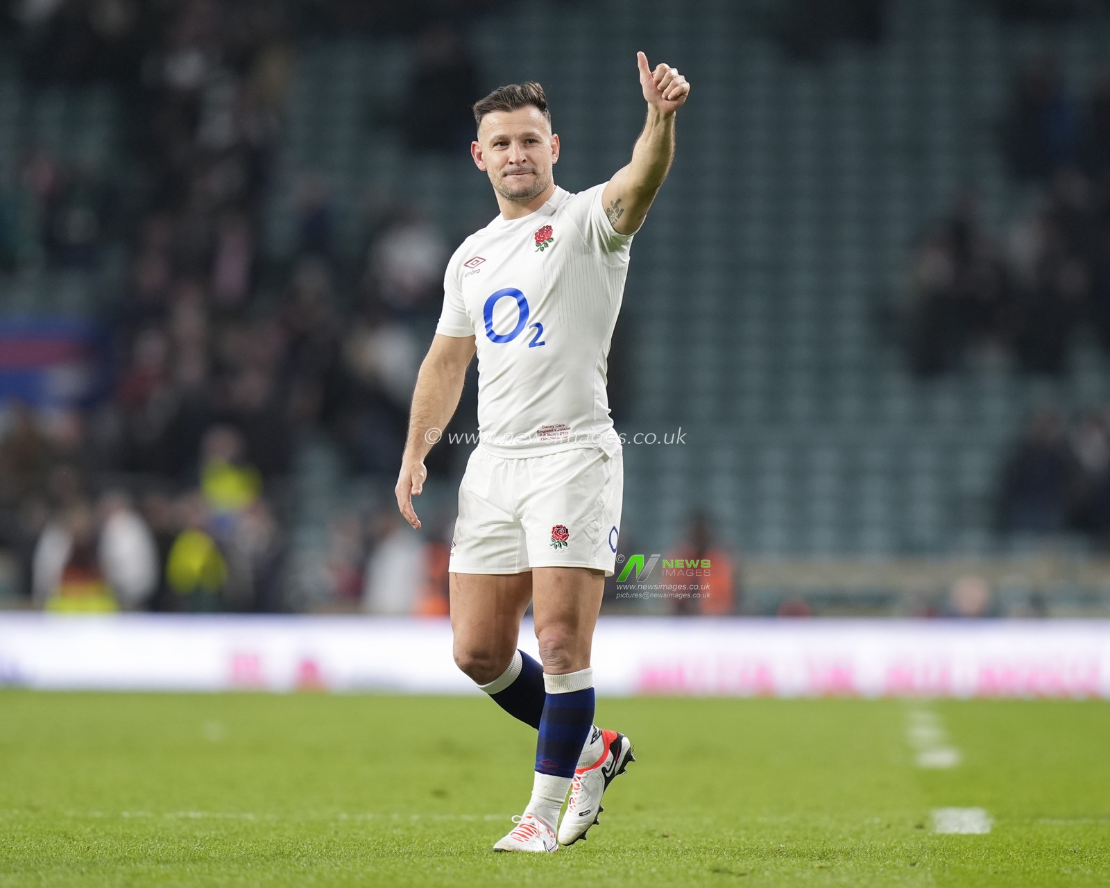 Danny Care of England salutes the fans after the 2024 Guinness 6 Nations match England vs Ireland at Twickenham Stadium, Twickenham, United Kingdom, 9th March 2024

(Photo by Steve Flynn/News Images)