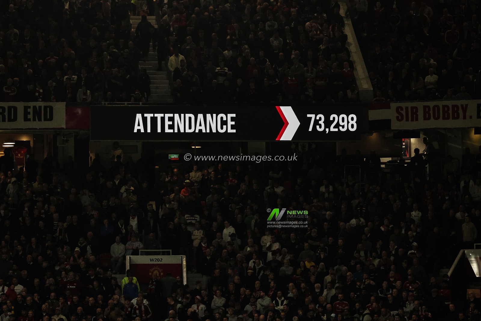 The official attendance is 73,298 during the UEFA Europa League Semi-final match Manchester United vs Athletic Bilbao at Old Trafford, Manchester, United Kingdom, 8th May 2025

(Photo by Mark Cosgrove/News Images)