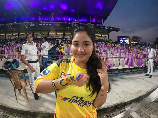 CSK Fans arrive at  the Indian Premier League (IPL) Twenty20 cricket match between Kolkata Knight Riders and Chennai Super Kings (CSK) at the Eden Gardens in Kolkata, India, on May 7, 2025.Photo by Debajyoti Chakraborty.(Photo: Debajyoti Chakraborty/News Images)