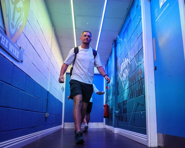 Ben Currie of Warrington Wolves arrives during the Betfred Super League Round 22 match Warrington Wolves vs Catalans Dragons at Halliwell Jones Stadium, Warrington, United Kingdom, 14th August 2025

(Photo by Mark Cosgrove/News Images)
