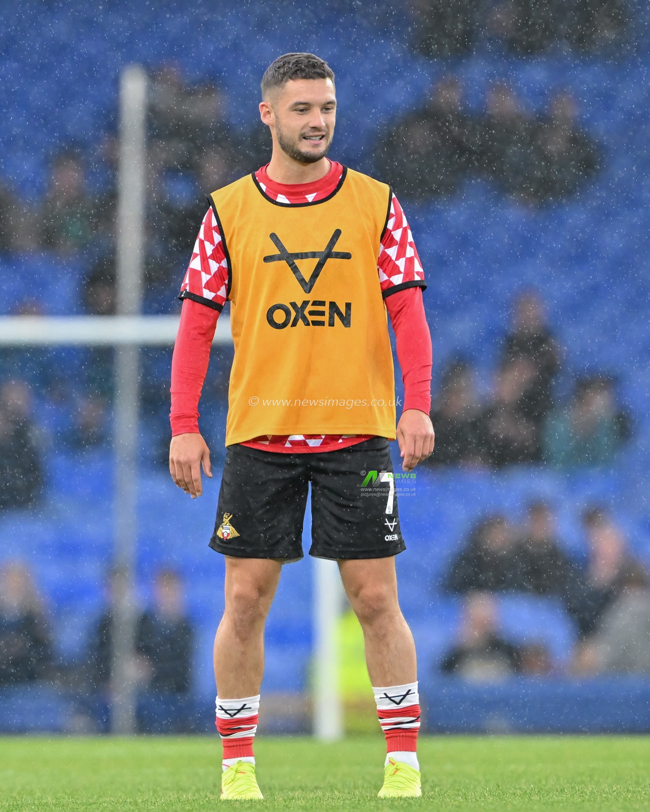 Luke Molyneux of Doncaster Rovers warms up ahead of the Carabao Cup match Everton vs Doncaster Rovers at Goodison Park, Liverpool, United Kingdom, 27th August 2024

(Photo by Cody Froggatt/News Images)
