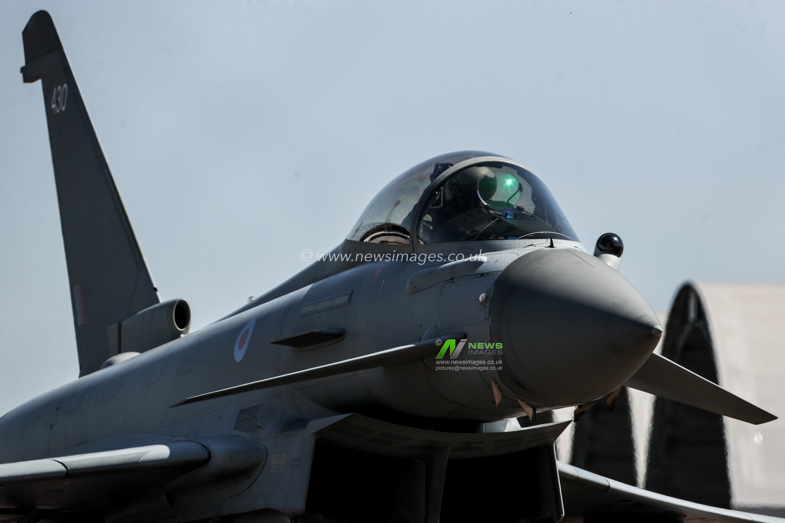 Eurofighter Typhoons taxi for takeoff at RAF Coningsby, Coningsby, United Kingdom on 20 July 2026

(Photo by Alfie Cosgrove/News Images)