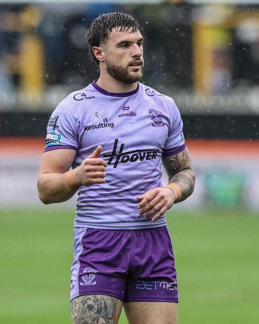 Connor Wrench of Warrington Wolves during the Betfred Super League round 19 match Castleford Tigers vs Warrington Wolves at The Mend-A-Hose Jungle, Castleford, United Kingdom, 20th July 2025

(Photo by Alfie Cosgrove/News Images)