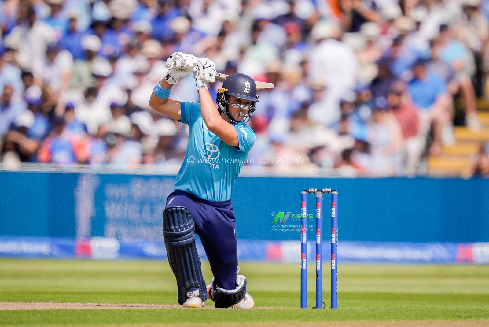 Jacob Bethell of England during the 1st Metro Bank ODI match England vs India at Edgbaston, Birmingham, United Kingdom on 14 July 2026

(Photo by Maynard Manyowa/News Images)