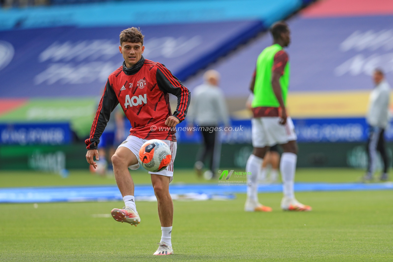 Daniel James (21) of Manchester United during warmup