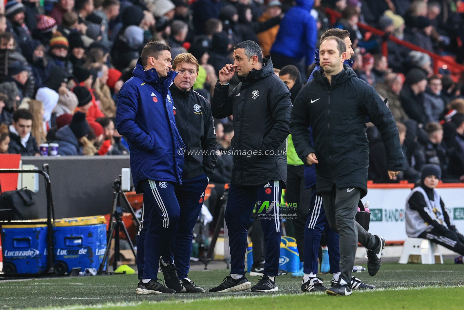 Paul Heckingbottom manager of Sheffield United during the game