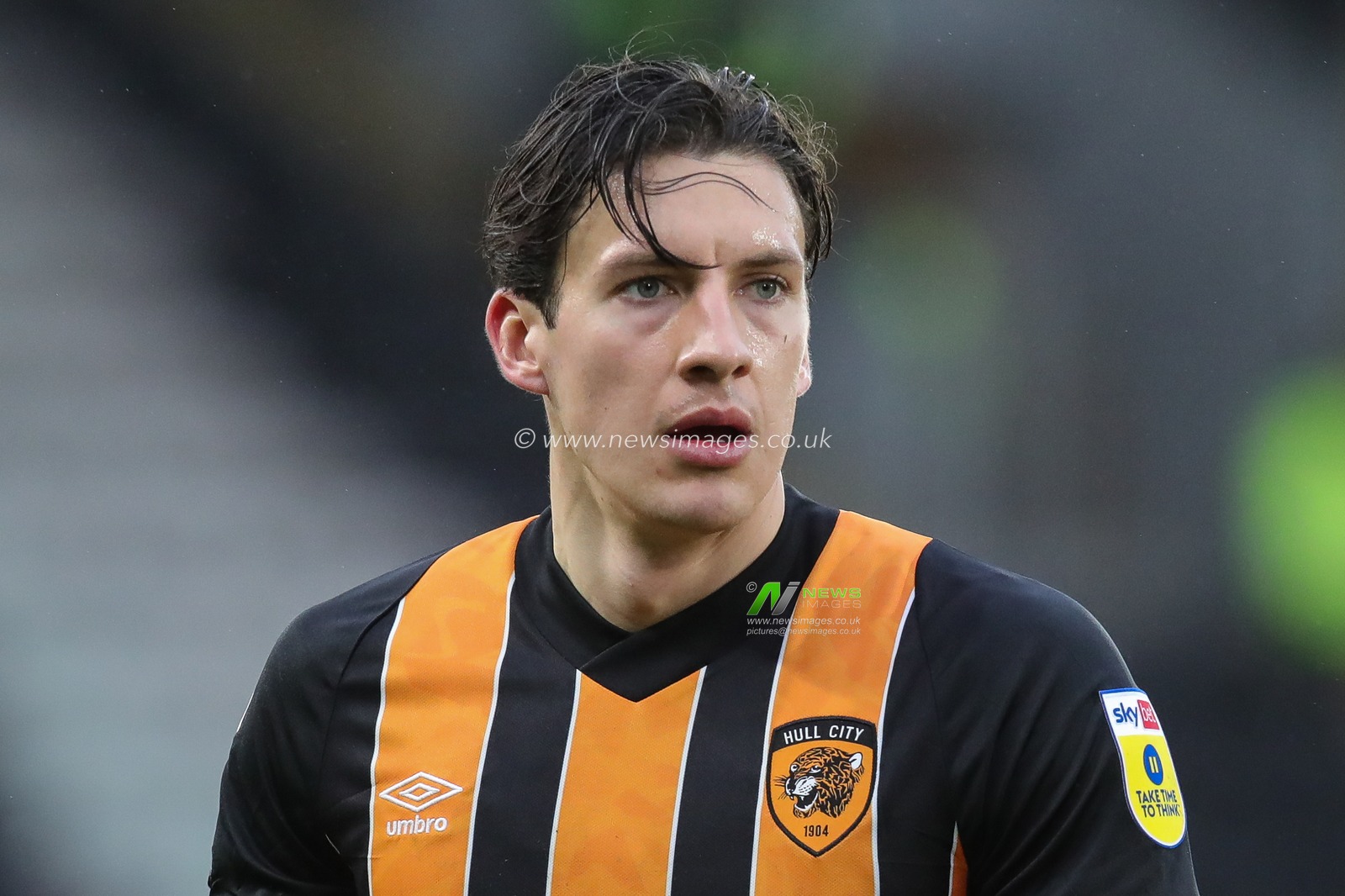 Alfie Jones #5 of Hull City during the Sky Bet Championship match Hull City vs Rotherham United at MKM Stadium, Hull, United Kingdom, 1st April 2023

(Photo by James Heaton/News Images)