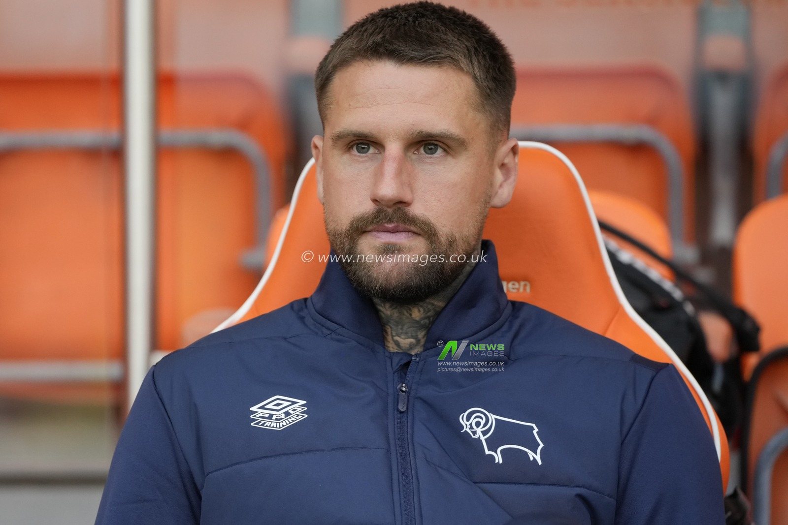 Sonny Bradley #5 of Derby County arrives at the stadium before the Sky Bet League 1 match Blackpool vs Derby County at Bloomfield Road, Blackpool, United Kingdom, 3rd October 2023

(Photo by Steve Flynn/News Images)