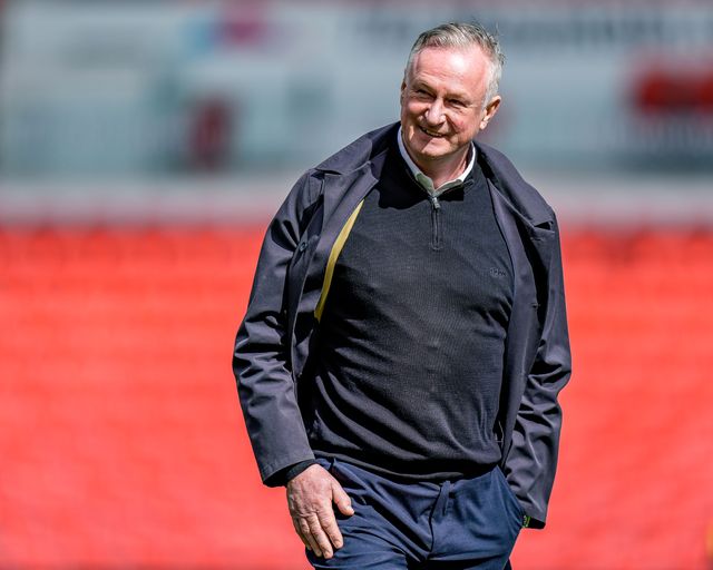 Michael O'Neill manager of Blackburn Rovers inspects the pitch prior to kick off during the Sky Bet Championship match Stoke City vs Blackburn Rovers at Bet365 Stadium, Stoke On Trent, United Kingdom on 11 April 2026

(Photo by Maynard Manyowa/News Images)
