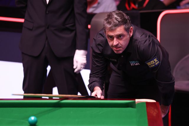 Ronnie O'Sullivan of England during the game against Pang Junxu of China on day ten of the 2025 Halo World Snooker Championship at Crucible Theatre, Sheffield, United Kingdom, 28th April 2025

(Photo by Alex Roebuck/News Images)