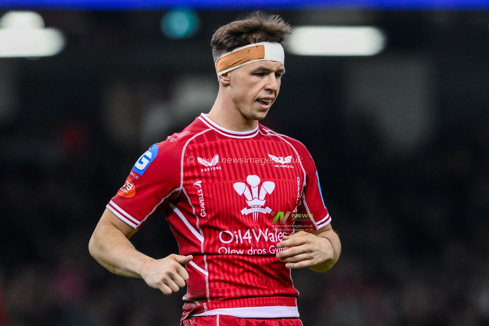 Tom Rogers of Scarlets during the United Rugby Championship match Dragons Rugby vs Llanelli Scarlets at Principality Stadium, Cardiff, United Kingdom, 22nd April 2023

(Photo by Craig Thomas/News Images)