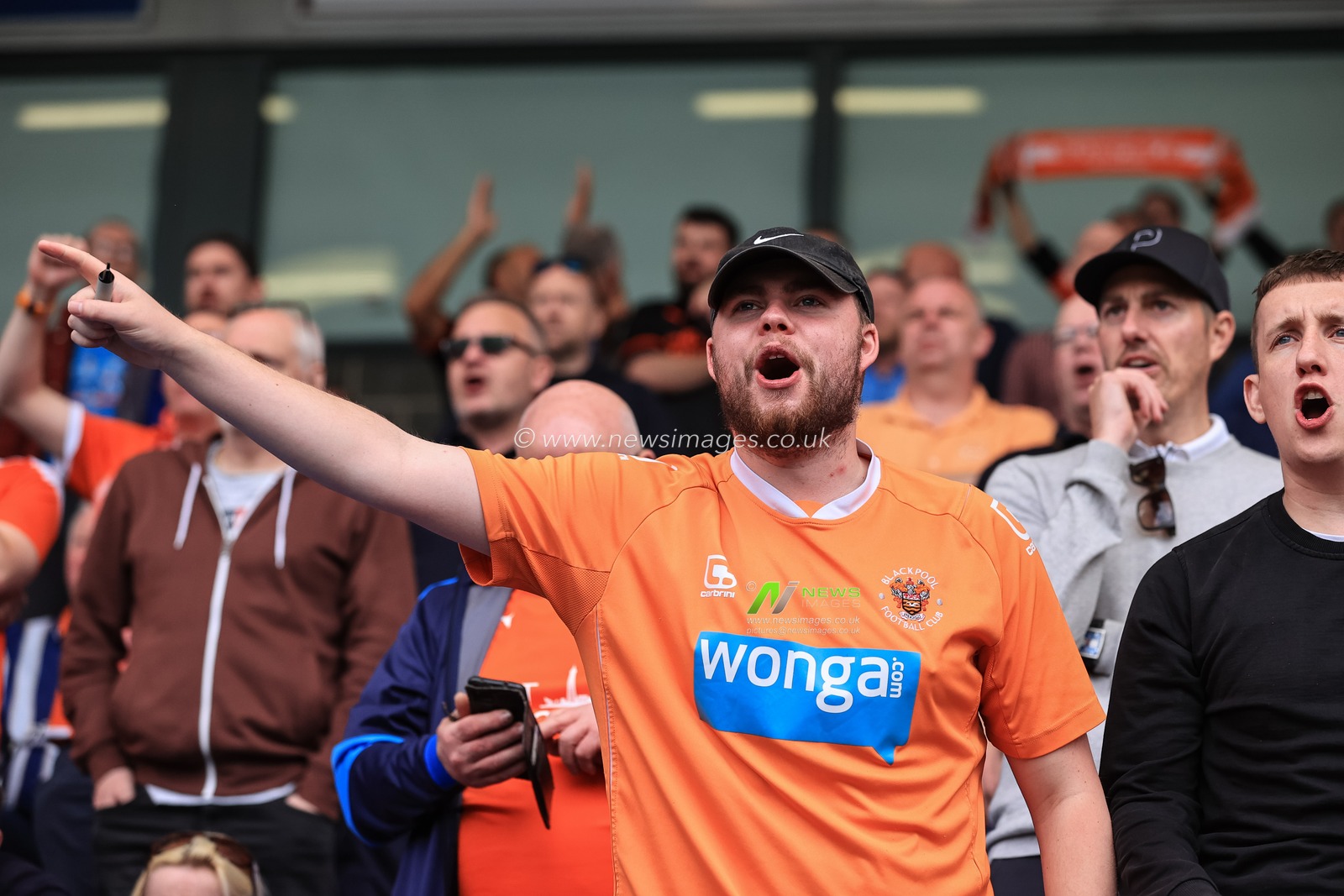 Blackpool Fans during the game