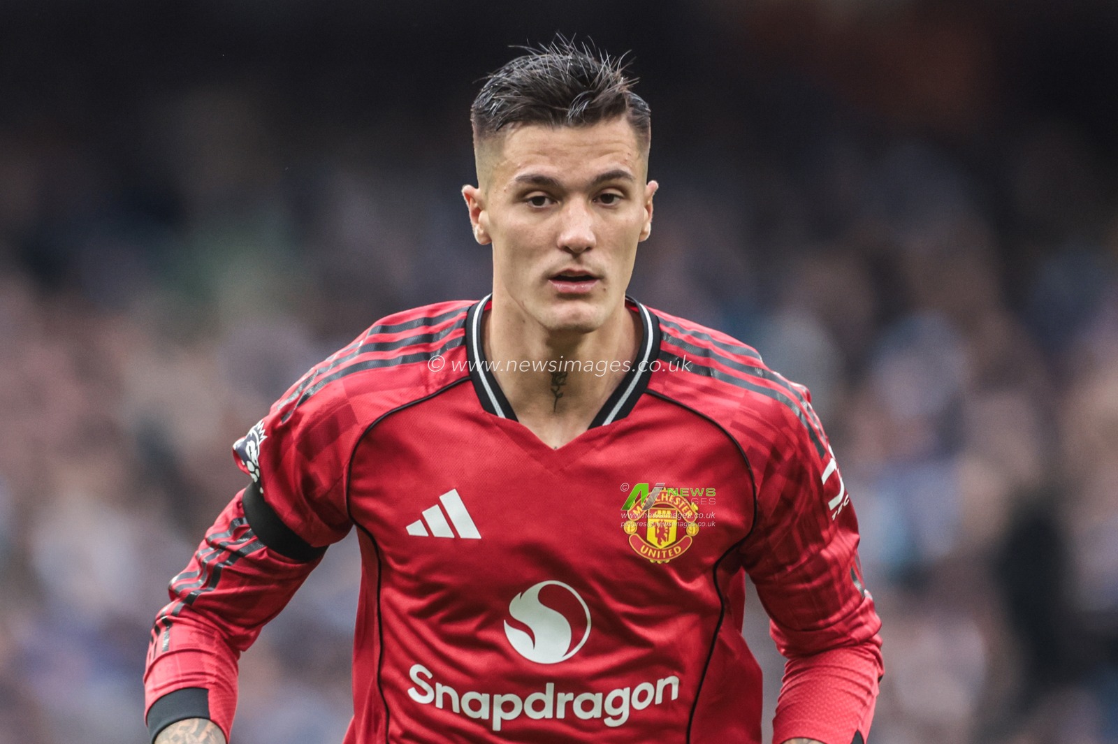 Benjamin Sesko of Manchester United during the Premier League match Manchester City vs Manchester United at Etihad Stadium, Manchester, United Kingdom, 14th September 2025

(Photo by Mark Cosgrove/News Images)