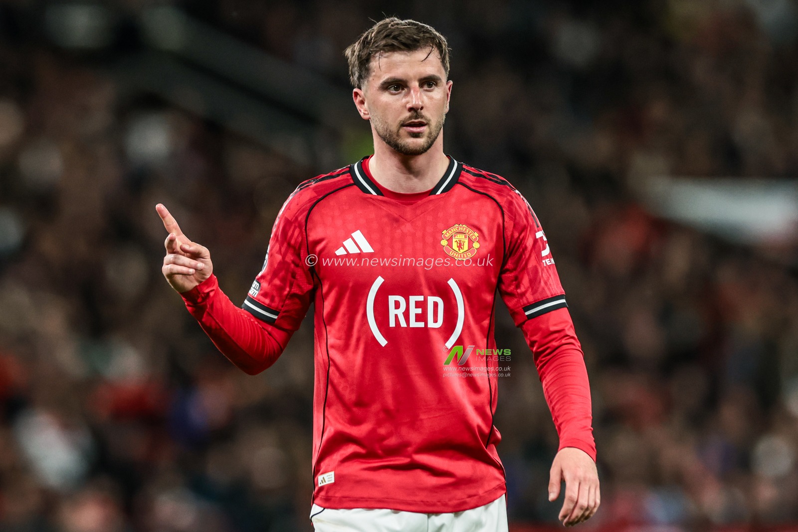 Mason Mount of Manchester United during the Premier League match Manchester United vs Brentford at Old Trafford, Manchester, United Kingdom on 27 April 2026

(Photo by Mark Cosgrove/News Images)