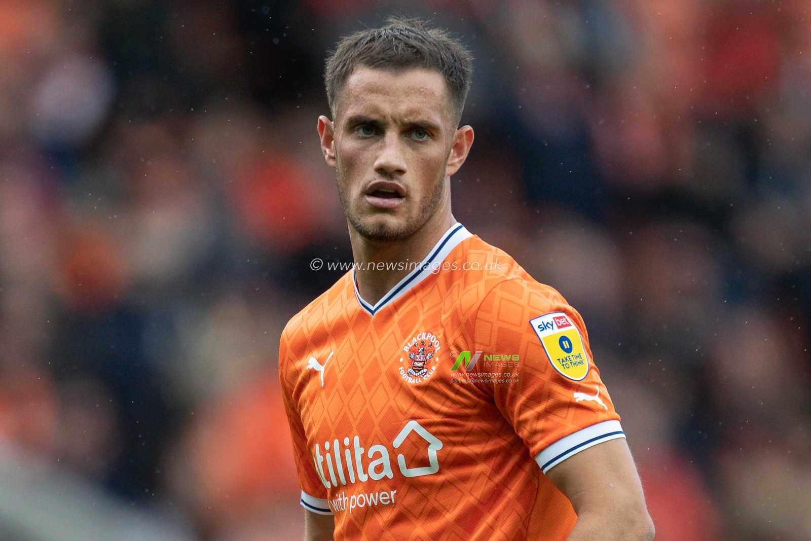 Jerry Yates #9 of Blackpool during the Sky Bet Championship match Blackpool vs Norwich City at Bloomfield Road, Blackpool, United Kingdom, 1st October 2022

(Photo by James Heaton/News Images)