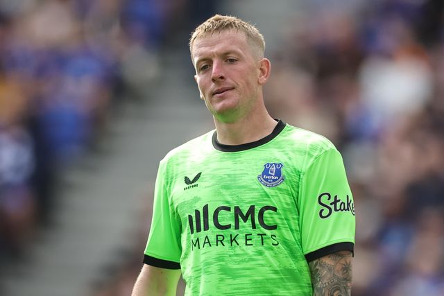 Everton goalkeeper Jordan Pickford during the Premier League match Everton vs Manchester United at Hill Dickinson Stadium, Liverpool, United Kingdom on 06 September 2026

(Photo by Mark Cosgrove/News Images)