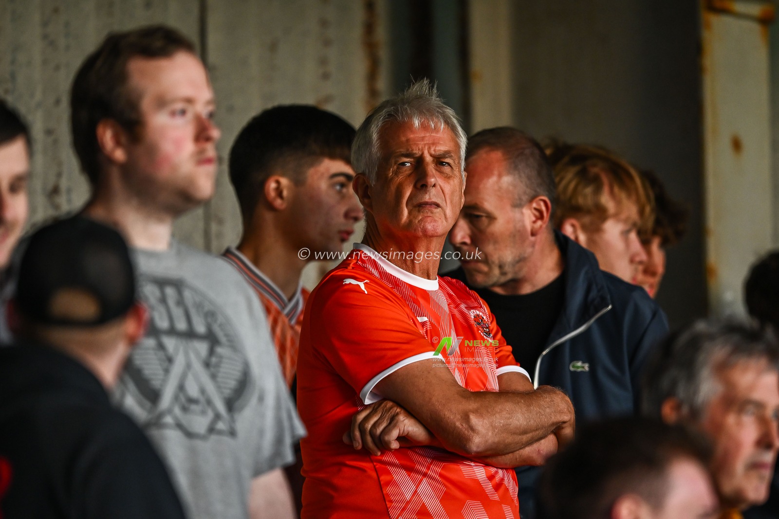 Blackpool fans during the Pre-season friendly match Morecambe vs Blackpool at Mazuma Stadium, Morecambe, United Kingdom, 25th July 2023

(Photo by Craig Thomas/News Images)