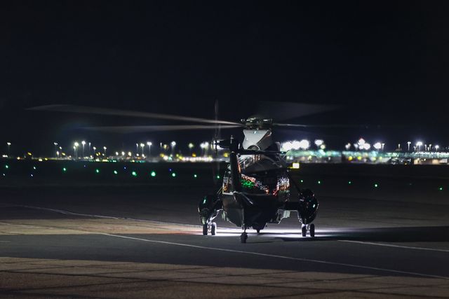 President Donald Trump and First Lady Melania Trump leave London Stansted Airport in Marine One for their state visit to the United Kingdom at London Stansted Airport, Stansted, United Kingdom, 16th September 2025

(Photo by Alfie Cosgrove/News Images)