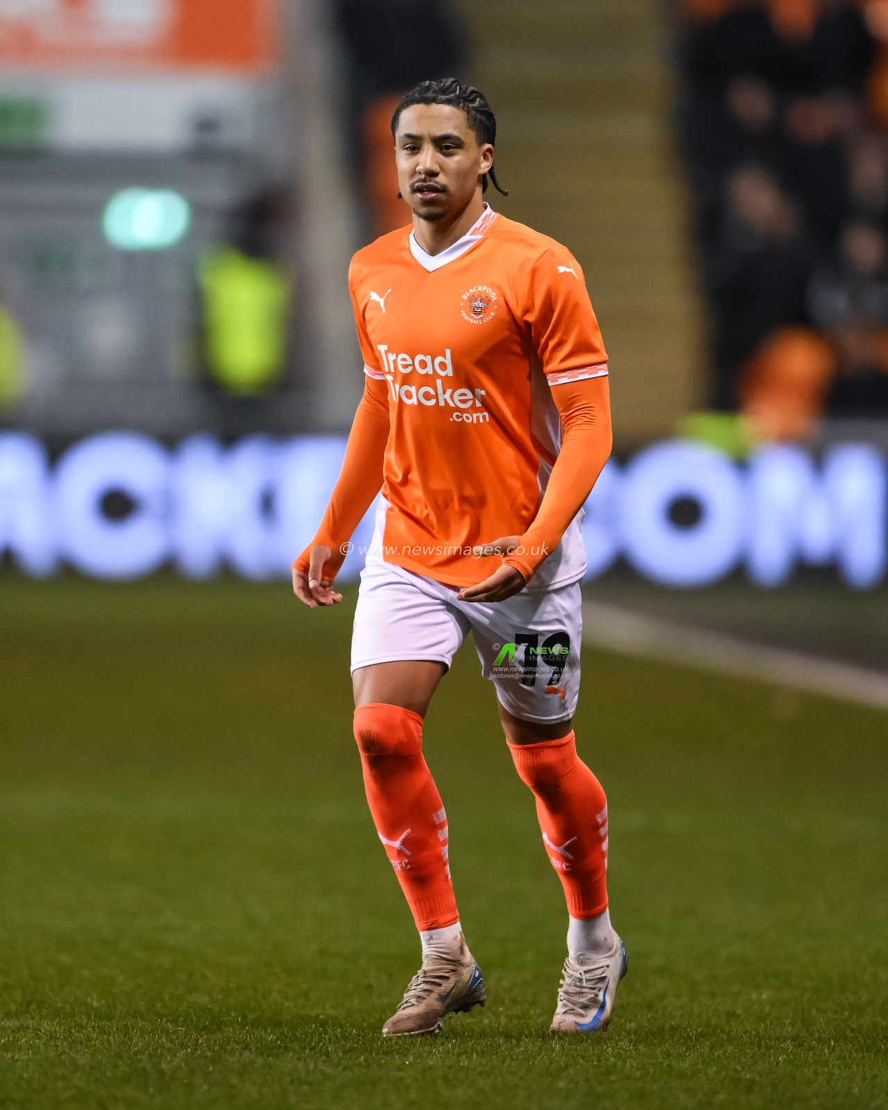 Sammy Slivera of Blackpool during the Sky Bet League 1 match Blackpool vs Rotherham United at Bloomfield Road, Blackpool, United Kingdom, 11th February 2025

(Photo by Craig Thomas/News Images)