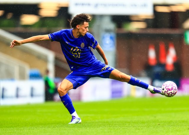 Maghnes Akliouche of Monaco in action during the Pre-season friendly match Nottingham Forest vs Monaco at SMH Group Stadiumact Stadium, Chesterfield, United Kingdom, 19th July 2025

(Photo by Richard Bierton/News Images)