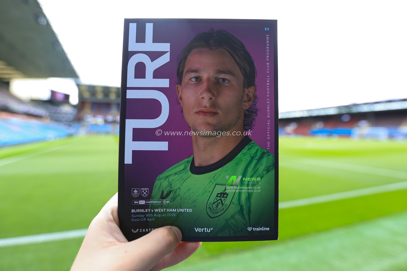 Match day programme ahead of the Sky Bet Championship match Burnley vs West Ham United at Turf Moor, Burnley, United Kingdom on 16 August 2026

(Photo by Jorge Horsted/News Images)