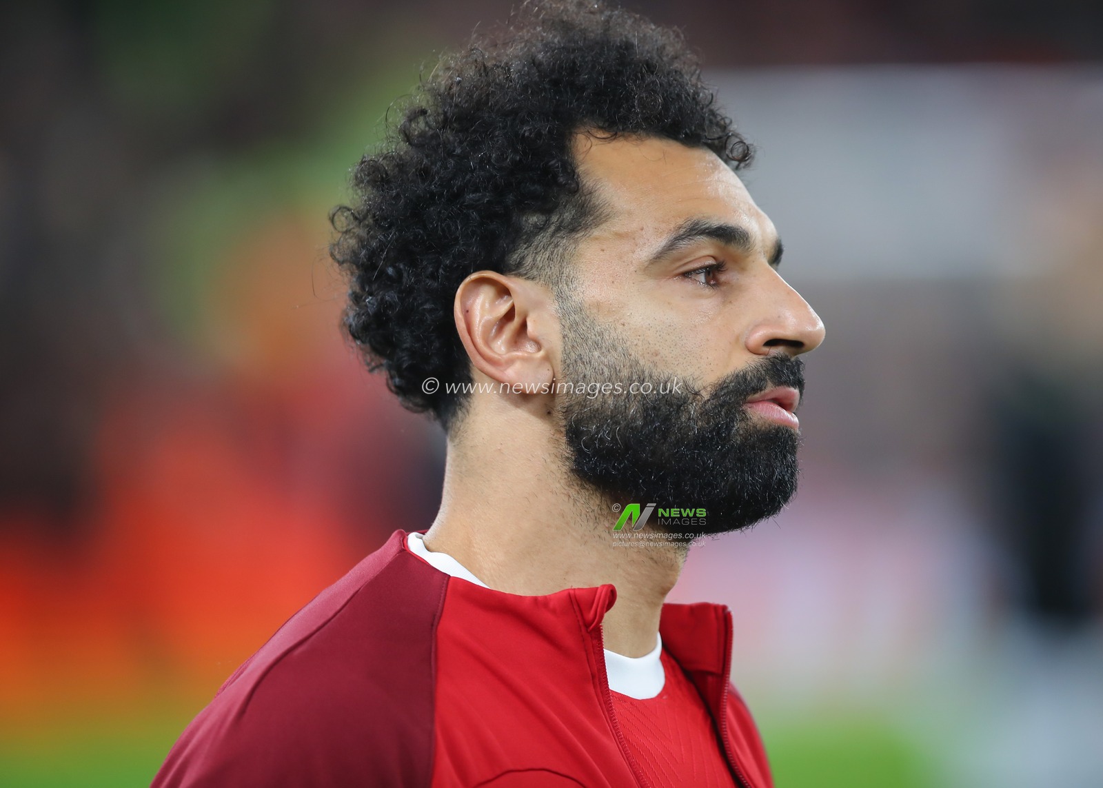 Mohamed Salah of Liverpool lines up ahead of kick off, during the UEFA Europa League match Liverpool vs Sparta Prague at Anfield, Liverpool, United Kingdom, 14th March 2024

(Photo by Gareth Evans/News Images)