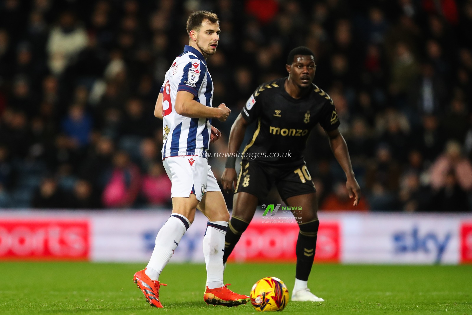 Jayson Molumby of West Bromwich Albion passes the ball during the Sky Bet Championship match West Bromwich Albion vs Coventry City at The Hawthorns, West Bromwich, United Kingdom, 11th December 2024

(Photo by Gareth Evans/News Images)