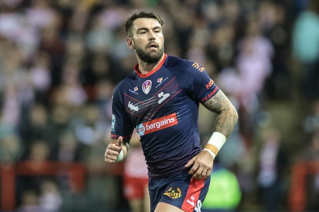 Kyle Feldt of St Helens during the Betfred Super League Round 26 match Leigh Leopards vs St Helens at Leigh Sports Village, Leigh, United Kingdom, 12th September 2025

(Photo by Mark Cosgrove/News Images)