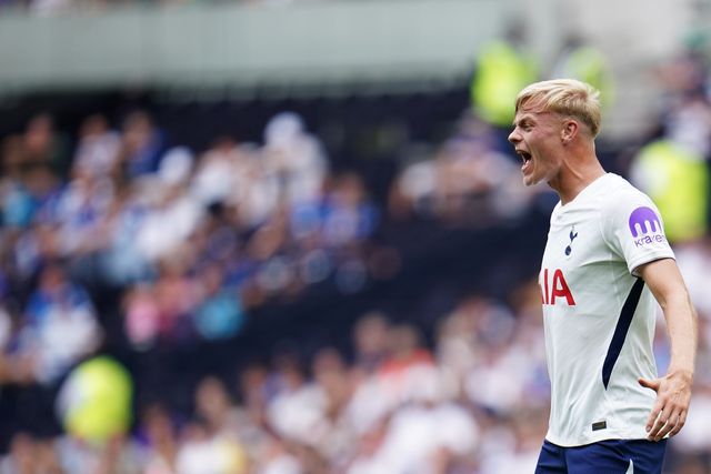 Jan Van Hecke of Tottenham Hotspur during the pre-season friendly match Tottenham Hotspur vs Hoffenheim at Tottenham Hotspur Stadium, London, United Kingdom on 15 August 2026

(Photo by Harvey Murphy/News Images)