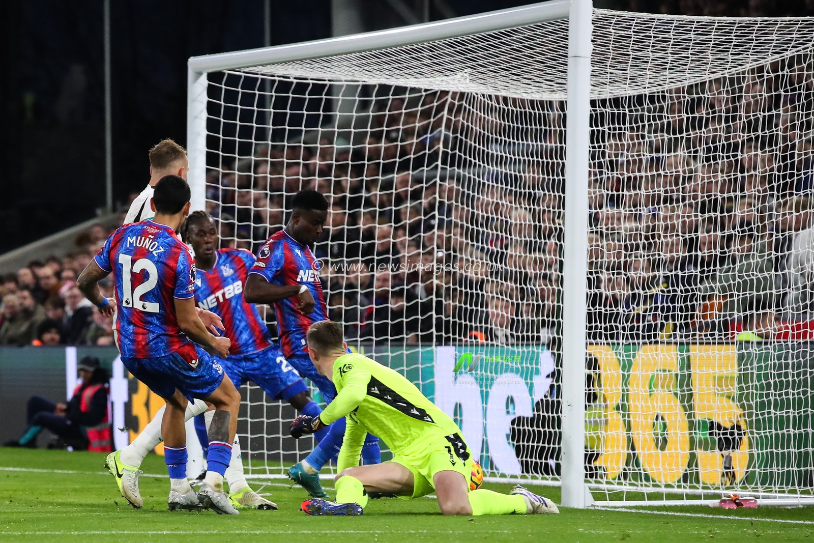 Marc GuÃ©hi of Crystal Palace scores an own goal to make it 0-1 during the Premier League match Crystal Palace vs Newcastle United at Selhurst Park, London, United Kingdom, 30th November 2024

(Photo by Gareth Evans/News Images)