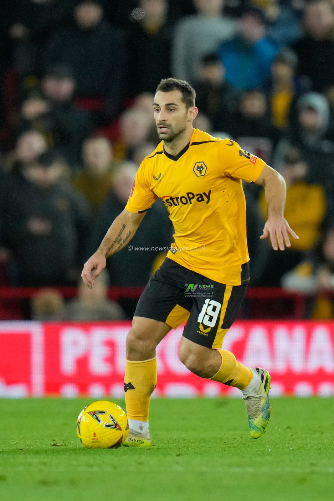 Jonny #19 of Wolverhampton Wanderers during the Emirates FA Cup Third Round match Liverpool vs Wolverhampton Wanderers at Anfield, Liverpool, United Kingdom, 7th January 2023

(Photo by Steve Flynn/News Images)
