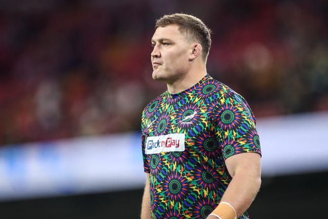 Jasper Wiese of South Africa warms-up ahead of the Quilter Nations Series 2025 match Wales vs South Africa at Principality Stadium, Cardiff, United Kingdom, 29th November 2025

(Photo by Andrew Lewis/News Images)

*** GER AUT SUI OUT ***