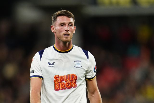 Jordan Thompson of Preston North End during the Sky Bet Championship match Watford vs Preston North End at Vicarage Road, Watford, United Kingdom on 08 September 2026

(Photo by Harvey Murphy/News Images)