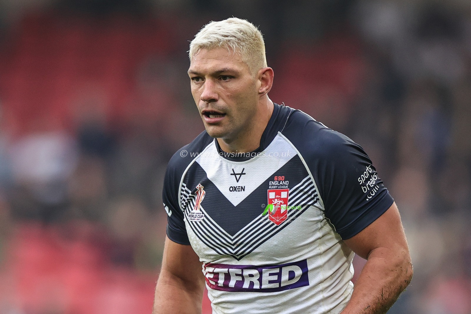 Ryan Hall of England during the Rugby League World Cup 2021 match England vs Greece at Bramall Lane, Sheffield, United Kingdom, 29th October 2022

(Photo by Mark Cosgrove/News Images)