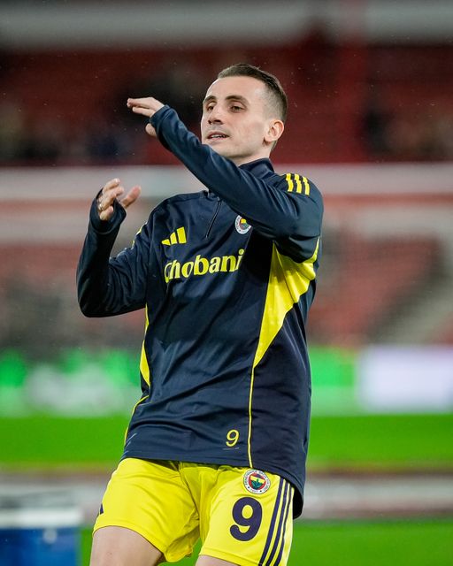 Kerem Akturkoglu of Fenerbahce in the pregame warmup session  during the UEFA Europa League 
Knockout Round Play-offs match Nottingham Forest vs Fenerbahce at City Ground, Nottingham, United Kingdom on 26 February 2026

(Photo by Maynard Manyowa/News Images)