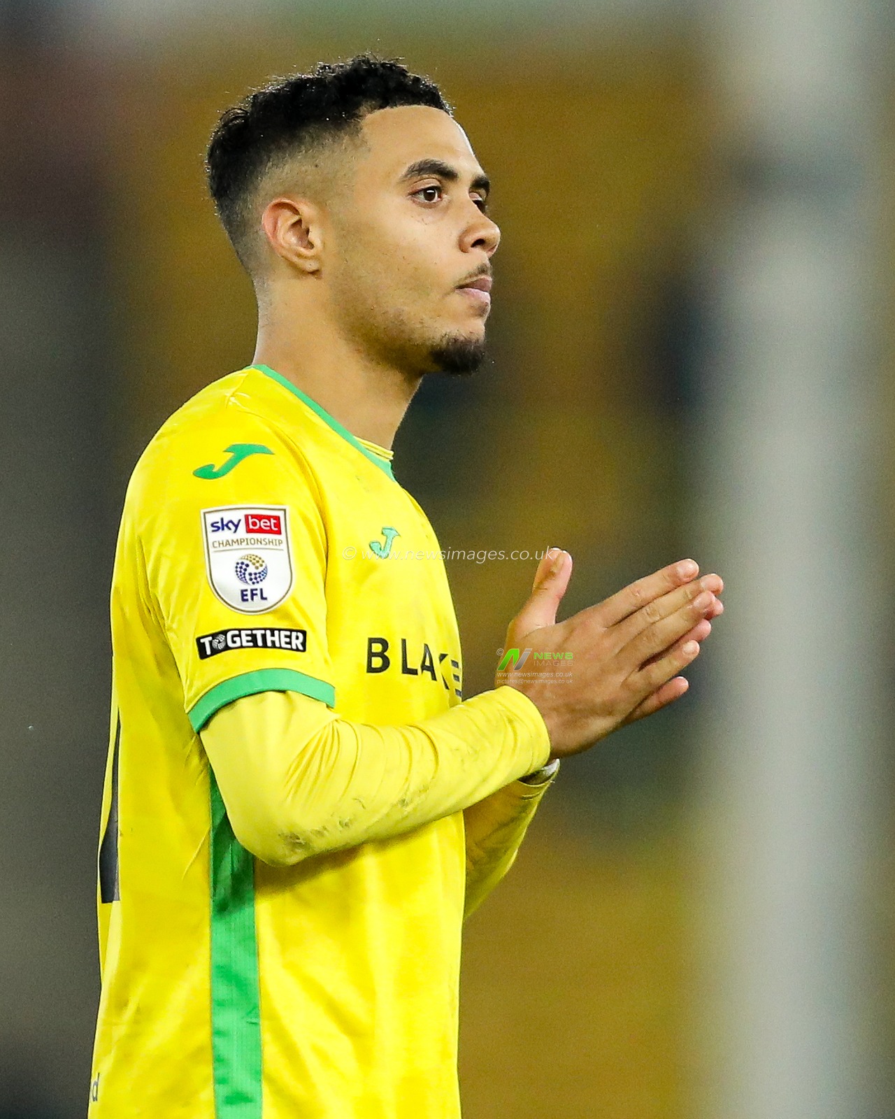 Lewis Dobbin of Norwich City acknowledges the fans after the teams defeat following the Sky Bet Championship match Norwich City vs Preston North End at Carrow Road, Norwich, United Kingdom, 11th February 2025

(Photo by Izzy Poles/News Images)
