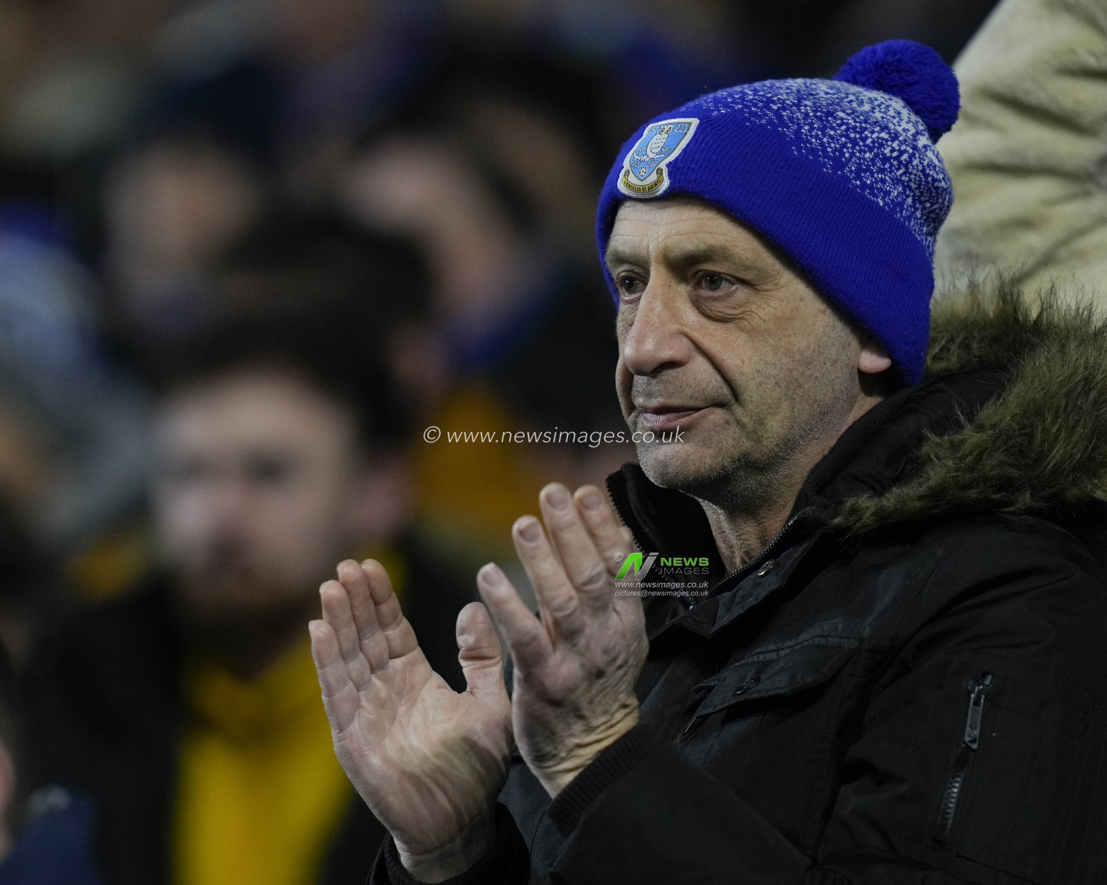 Sheffield Wednesday fan applauds his team during the Sky Bet League 1 match Sheffield Wednesday vs Morecambe at Hillsborough, Sheffield, United Kingdom, 14th February 2023

(Photo by Steve Flynn/News Images)