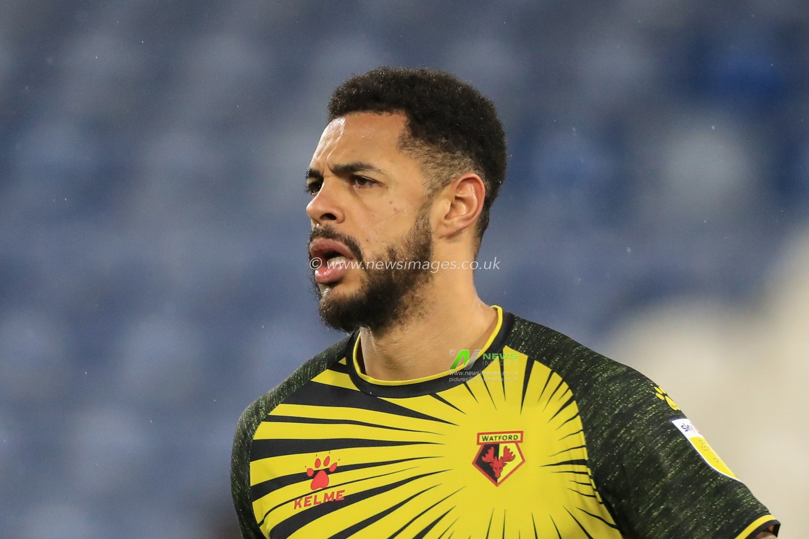 Andre Gray #18 of Watford during the game