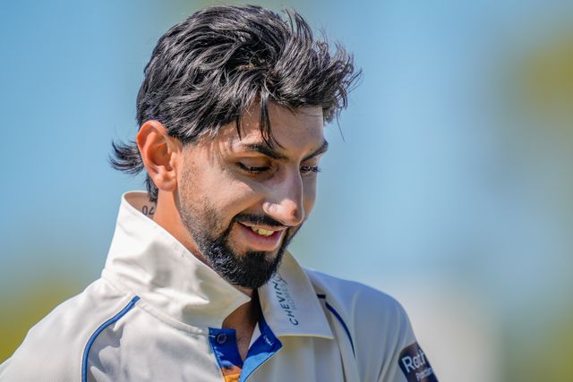 Shoaib Bashir of Derbyshire during the County Championship Division Two Derbyshire vs Gloucestershire at The Central Co-Op County Ground, Derby, United Kingdom on 24 April 2026

(Photo by Maynard Manyowa/News Images)