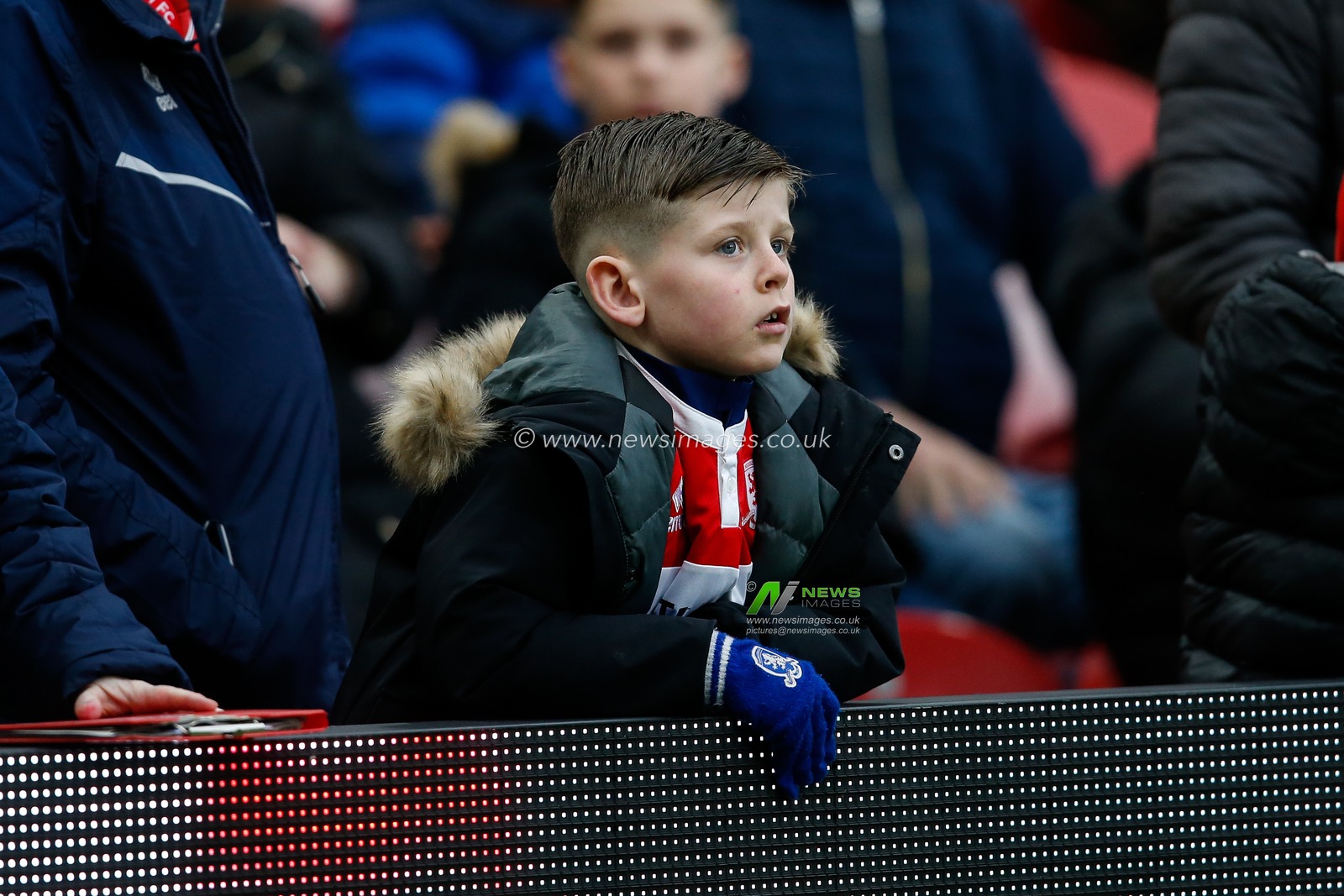 A fan of Middlesbrough during the Sky Bet Championship match Middlesbrough vs Blackpool at Riverside Stadium, Middlesbrough, United Kingdom, 4th February 2023

(Photo by Ben Early/News Images)