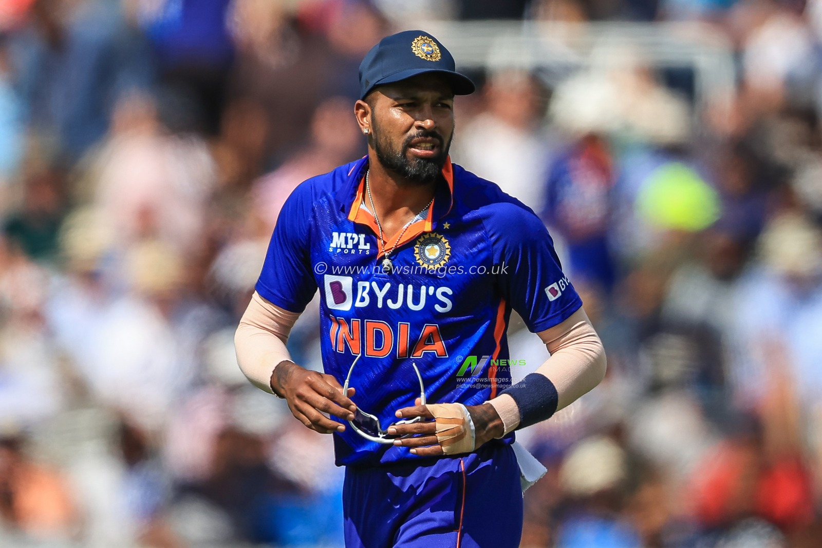 Hardik Pandya of India during the game