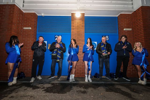 Warrington Wolves 150th anniversary wall unveiling during the Betfred Super League Round 1 match Warrington Wolves vs St Helens at The Halliwell Jones Stadium, Warrington, United Kingdom on 13 February 2026

(Photo by Alfie Cosgrove/News Images)